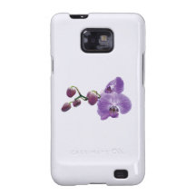 Purple Orchids With Buds Samsung Galaxy Cases