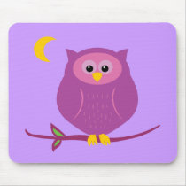Purple Owl Mousepad