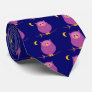 Purple Owl Necktie