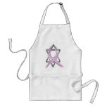 Purple "Painted" General Cancer Ribbon Apron