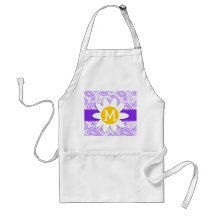 Purple Paisley Pattern; Spring Daisy Aprons