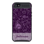 Purple Paisley Personalised