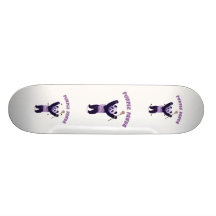 Purple Panda Lacrosse Custom Skateboard