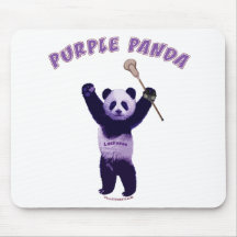 Purple Panda Lacrosse Mouse Mats