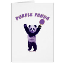 Purple Panda Ping Pong Cards