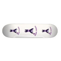 Purple Panda Ping Pong Custom Skateboard