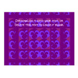 Purple Pansies Postcard
