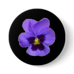 Purple Pansy Pinback Buttons