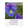 Purple Pansy - Cheerfulness Postcards