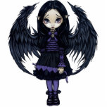 Purple Paper Hearts gothic fairy Photo Sculpture photo sculptures