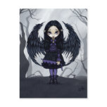 "Purple Paper Hearts" Postcard