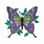 Purple Passion Butterfly embroidered shirts