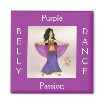 Purple Passion (Square) Fridge Magnet