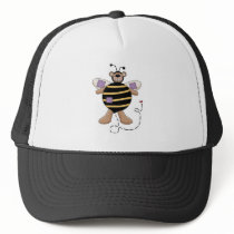 Purple Patches Bumble Bear Trucker Hats