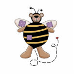 Purple Patches Bumble Bear Photo Sculptures