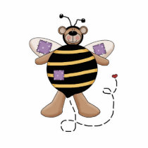 Purple Patches Bumble Bear Photo Sculptures