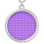 Purple patterm necklaces