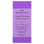 purple pattern Menu rack cards