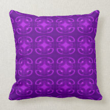 Purple Pattern. Throw Pillow