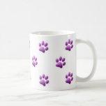 Purple Paw Print Mug