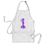 Purple Peace Alien aprons