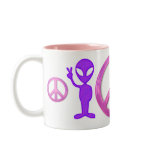 Purple Peace Alien mugs