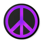 Purple Peace magnets