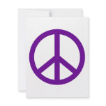 Purple Peace Sign invitations