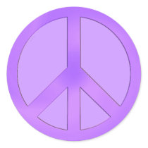 Purple Peace Sign Sticker stickers