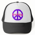 Purple Peace Symbol hats