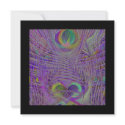 Purple Peacock Feathers Invitations