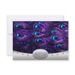Purple Peacock Wedding RSVP Wedding Cards invitations