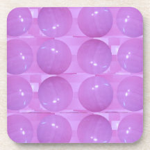 Purple Pearl Bubbles -  Based on Lynx Stone Balls Beverage Coaster
