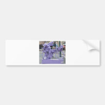Purple Pedaller Bumper Sticker