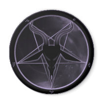 Purple Pentagram Fridge Magnets