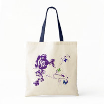 Purple Petals Tote Bags