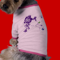 Purple Petals pet clothing