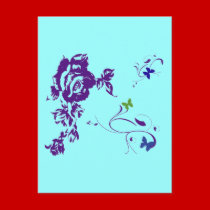 Purple Petals postcards