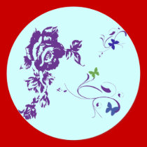 Purple Petals stickers