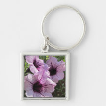 Purple Petunia Keychain