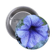 Purple Petunia Pinback Button