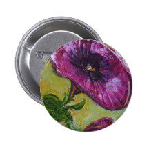 Purple Petunia Pinback Button