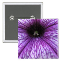 Purple Petunia Square Pin
