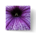 Purple Petunia Square Pin buttons