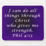 Purple Phil 4:13 mousepads