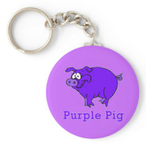 Purple Pig on Apparel, Mugs, Baby Shirts Key Chain