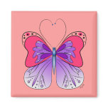 Purple & Pink Butterfly magnet