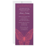 Purple & Pink Butterfly Quinceanera Invitations