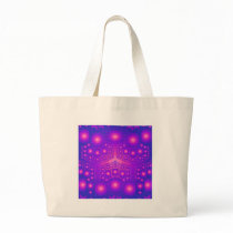 Purple & Pink Fractal Explosions: Tote Bag