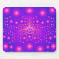Purple & Pink Fractal Explosions: Mouse Mats